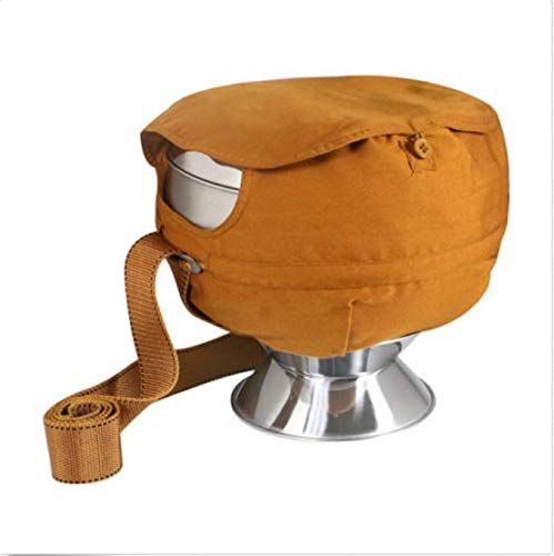 8” Monk’s Alms Bowl(Bhiksha Patra)with Cover – Ideal for Monks, Devotees, Rituals”