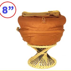 8" Monk’s bhiksha patra (Alms Bowl)with Cover & Cloth Holder