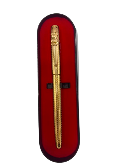 Dr. B. R. Ambedkar Premium Gold Finish Metal Ball Pen with Ashoka Emblem